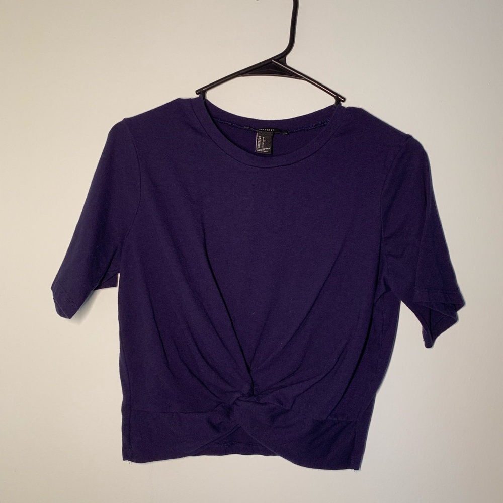 Navy Blue Women’s Crop Top